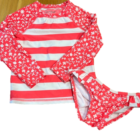 Cat & Jack Other - Cat and jack 4 t girl two piece set good condition bathing suit